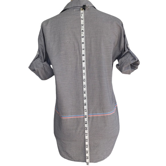 J. CREW Women’s Striped Shirt with 3/4 Sleeves. Size: 0 - Picture 8 of 11